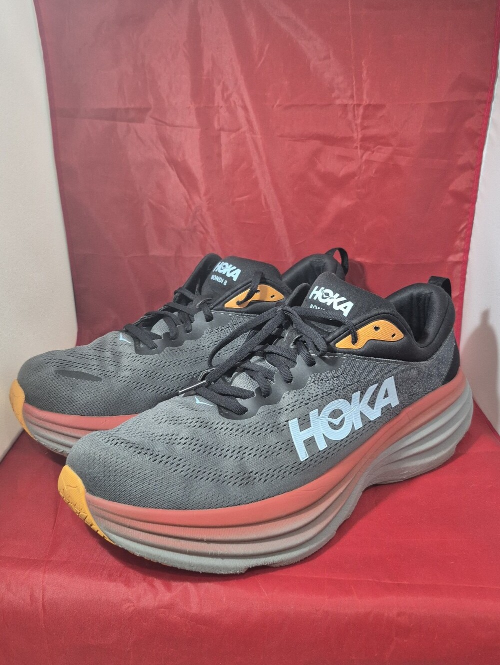 Hoka One One Bondi 8 Shoes Mens Size 14 EE Running Sneakers 1127953ACTL
